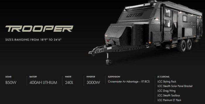 2026 Lotus Caravans Trooper 24Sbq