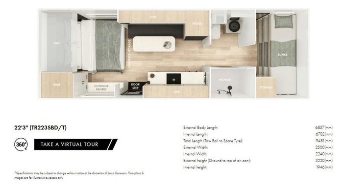 2026 Lotus Caravans Trooper 223Sbt