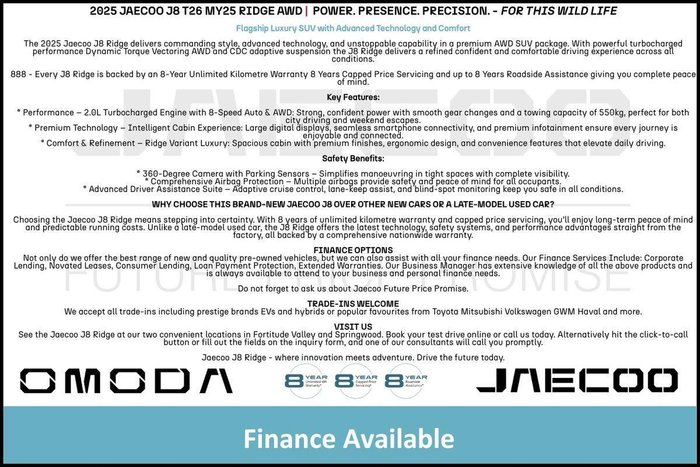 2025 Jaecoo J8 Ridge