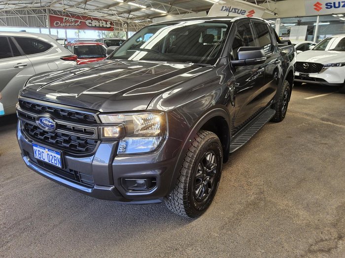 2024 Ford Ranger Black Edition MY24.50 4X4 Dual Range Meteor Grey
