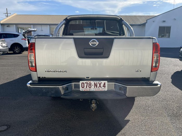2013 Nissan Navara ST D40 Series 6 4X4 Dual Range Silver Lightning