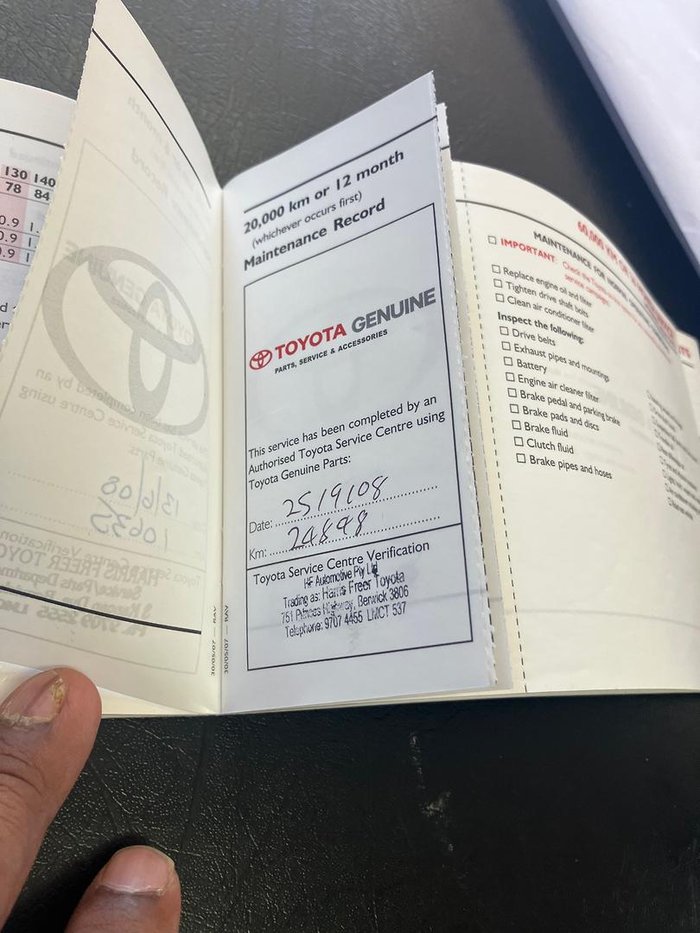 2008 Toyota RAV4 CV ACA33R MY08 4X4 On Demand Blue Storm