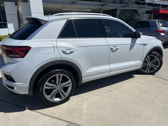 2021 Volkswagen T-Roc 140TSI Sport A11 MY22 Four Wheel Drive Pure White