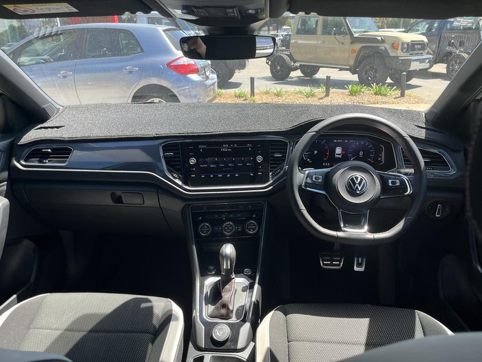 2021 Volkswagen T-Roc 140TSI Sport A11 MY22 Four Wheel Drive Pure White