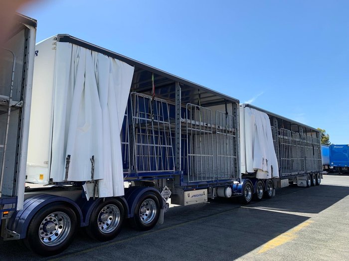 2023 Maxitrans St3 46 Pallet Drop Deck B Triple Mezzanine R/T