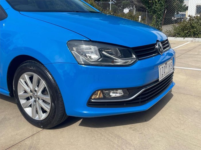 2015 Volkswagen Polo 81TSI Comfortline 6R MY15 Cornflower Blue