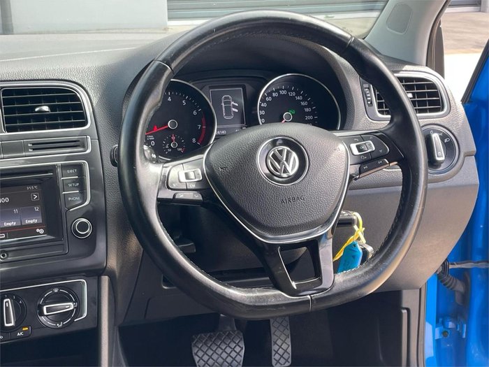 2015 Volkswagen Polo 81TSI Comfortline 6R MY15 Cornflower Blue
