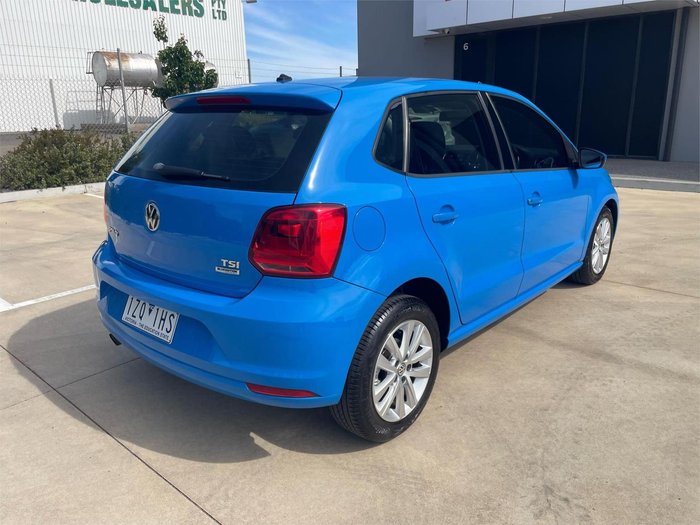 2015 Volkswagen Polo 81TSI Comfortline 6R MY15 Cornflower Blue