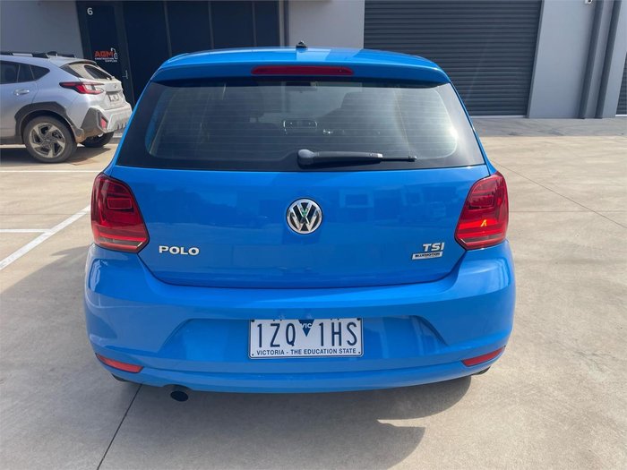 2015 Volkswagen Polo 81TSI Comfortline 6R MY15 Cornflower Blue
