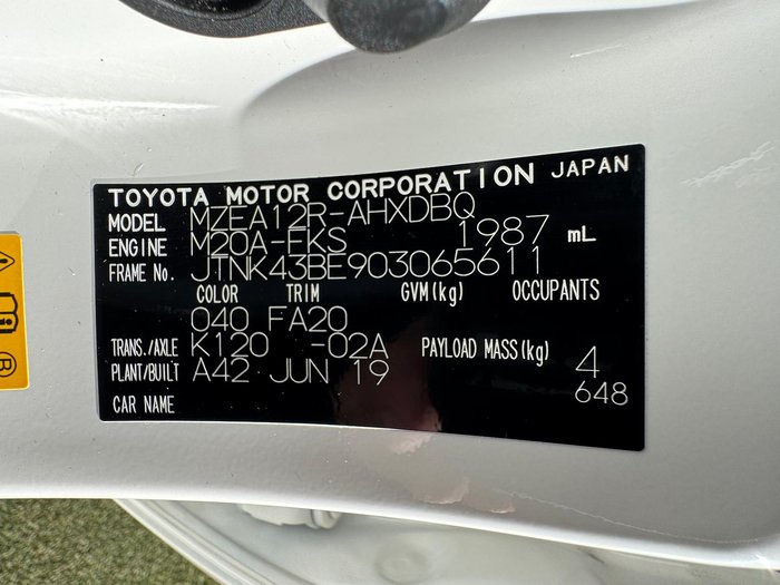 2019 Toyota Corolla Ascent Sport