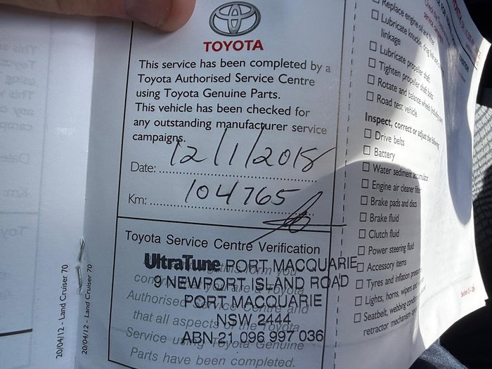 2012 Toyota Landcruiser GXL