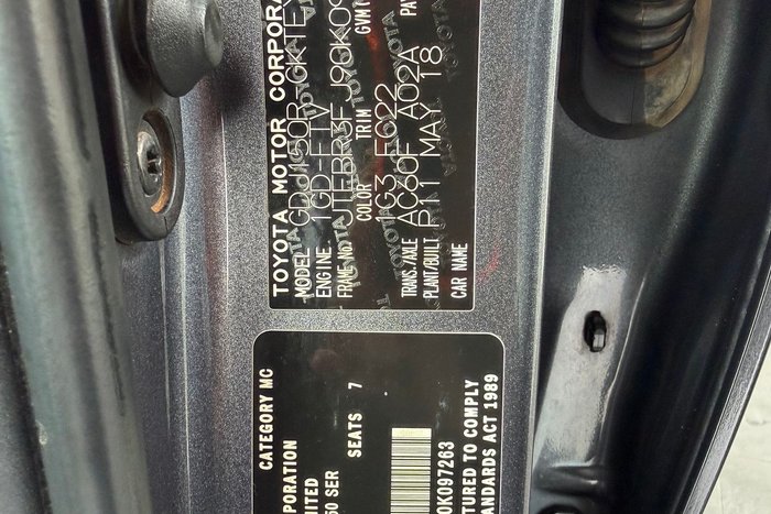 2018 Toyota Landcruiser Prado GXL