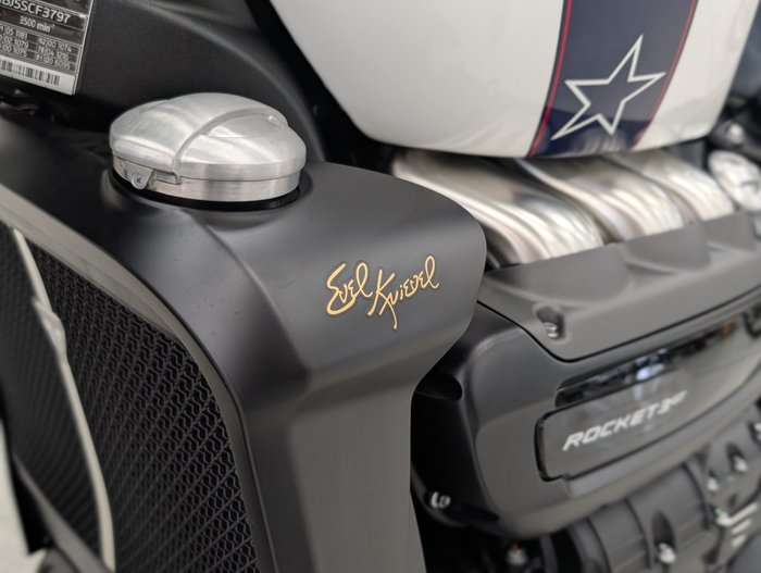 2025 Triumph ROCKET 3 GT EVEL KNIEVEL White