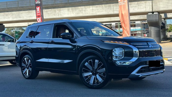 2025 Mitsubishi Outlander Exceed Tourer ZM MY25 AWD Black Diamond with Sterling Silver Roof