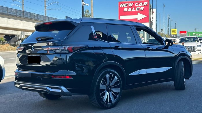 2025 Mitsubishi Outlander Exceed Tourer ZM MY25 AWD Black Diamond with Sterling Silver Roof