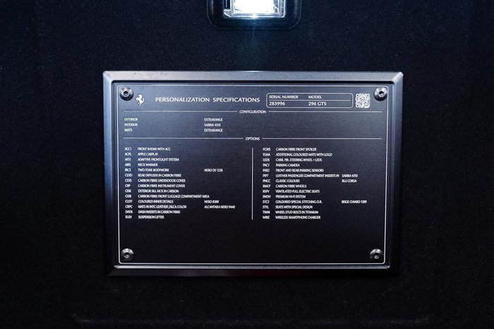 2022 Ferrari 296 GTS F171 Blu Corsa