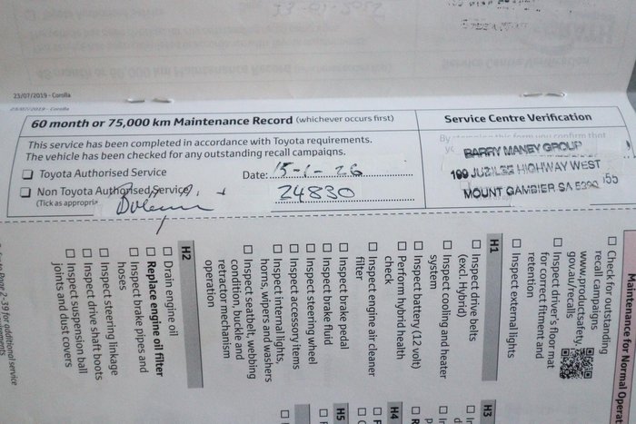 2020 Toyota Corolla Ascent Sport Hybrid