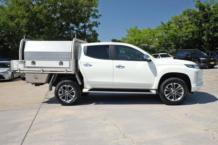 2021 Mitsubishi Triton GLS MR MY22 4X4 Dual Range White