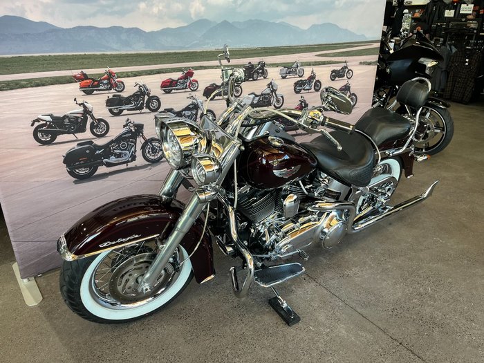 2007 Harley-davidson FLSTN SOFTAIL DELUXE BLACK CHERRY