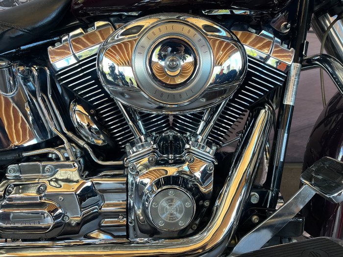 2007 Harley-davidson FLSTN SOFTAIL DELUXE BLACK CHERRY