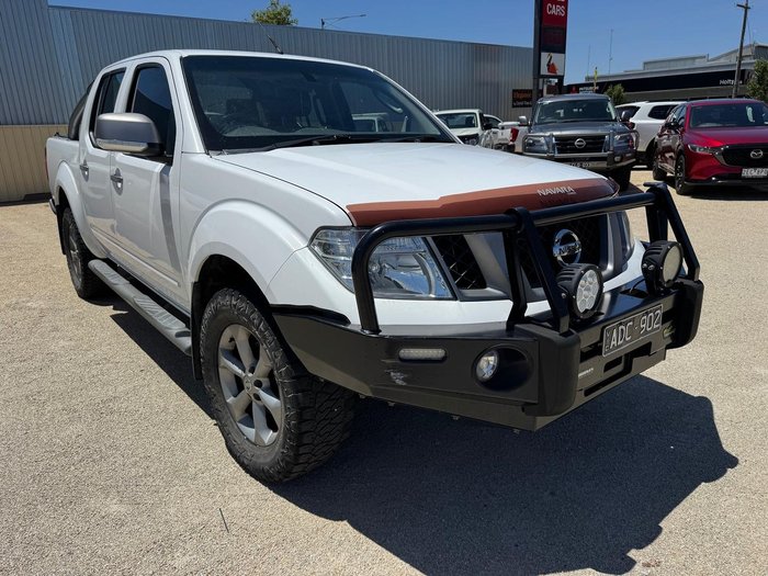 2014 Nissan Navara Titanium D40 Series 7 4X4 Dual Range Polar White