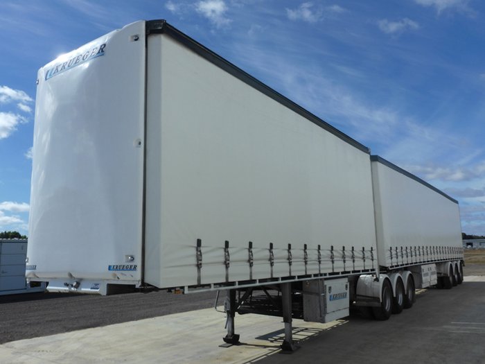 2011 Krueger 34 Pallet Curtainsider B Double Set