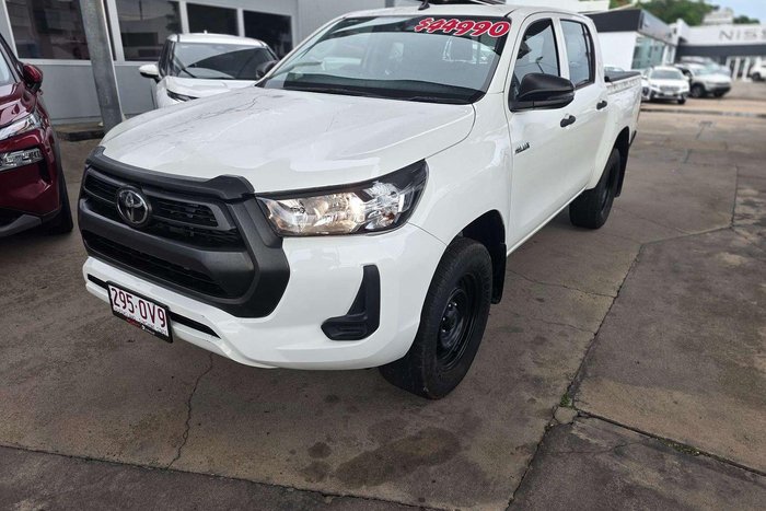2021 Toyota Hilux Workmate GUN125R 4X4 Dual Range Glacier White
