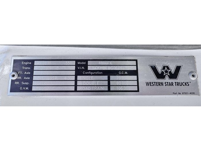 2013 Western Star 4800 Fs2