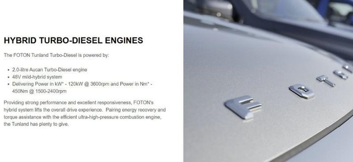 2025 Foton Tunland V9-S