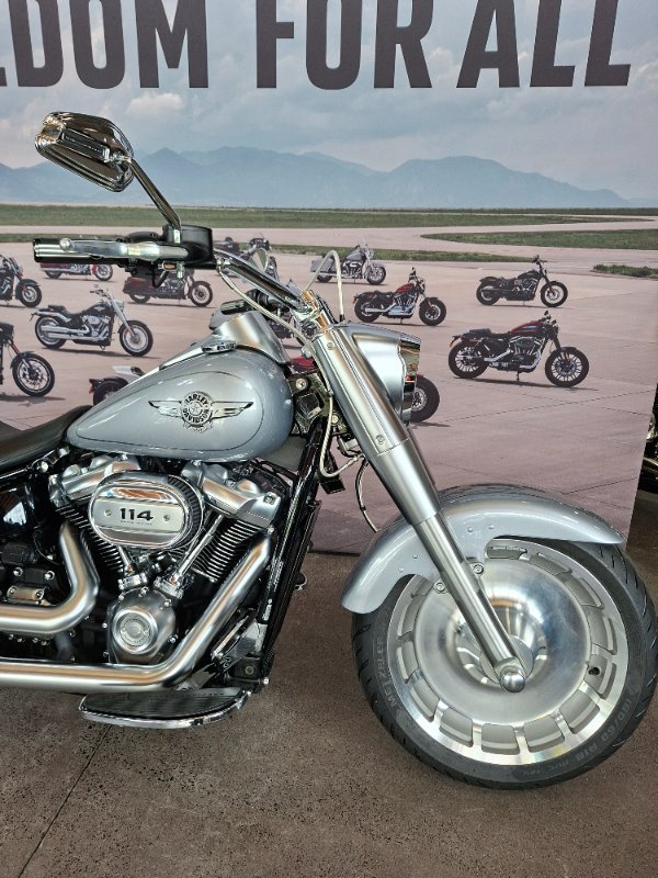 2020 Harley-davidson FLFBS FAT BOY (114) Barracuda Silver Denim/Black D