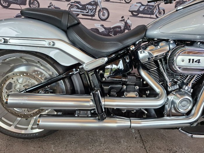 2020 Harley-davidson FLFBS FAT BOY (114) Barracuda Silver Denim/Black D