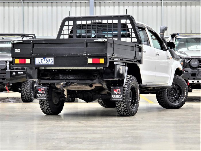 2012 Toyota Hilux SR KUN26R MY12 4X4 Glacier White