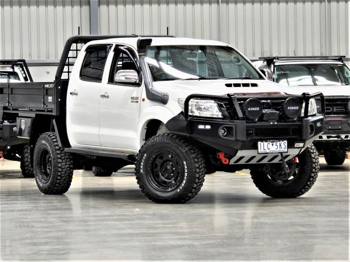 2012 Toyota Hilux SR KUN26R MY12 4X4 Glacier White