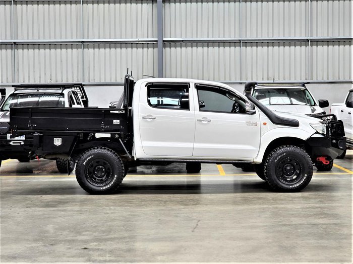 2012 Toyota Hilux SR KUN26R MY12 4X4 Glacier White