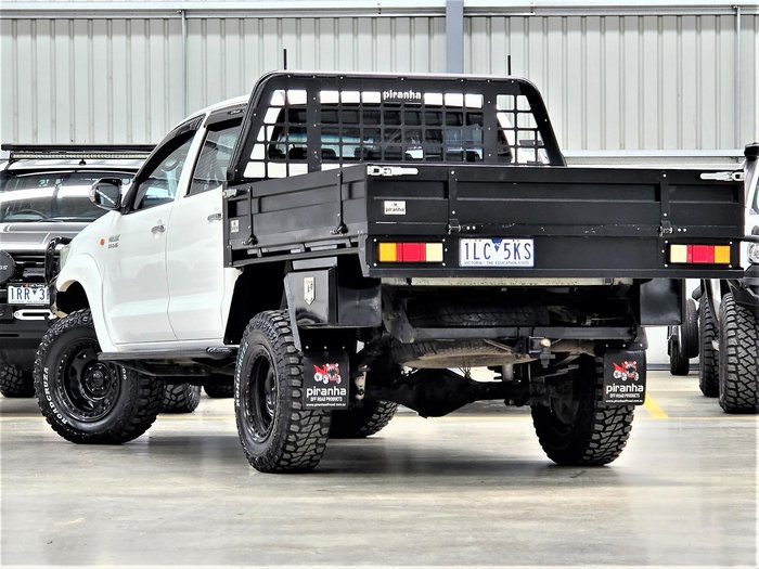 2012 Toyota Hilux SR KUN26R MY12 4X4 Glacier White