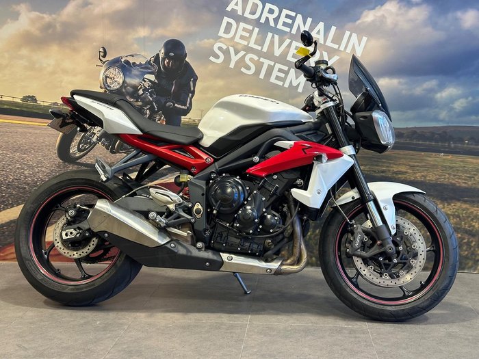 2014 Triumph Street Triple R ABS Street Triple White