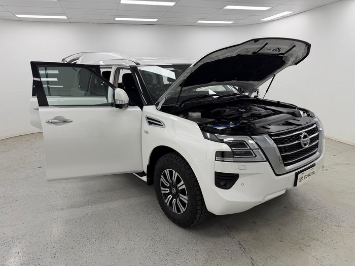 2020 Nissan Patrol Ti Y62 Series 5 MY20 4X4 Dual Range Moonstone White