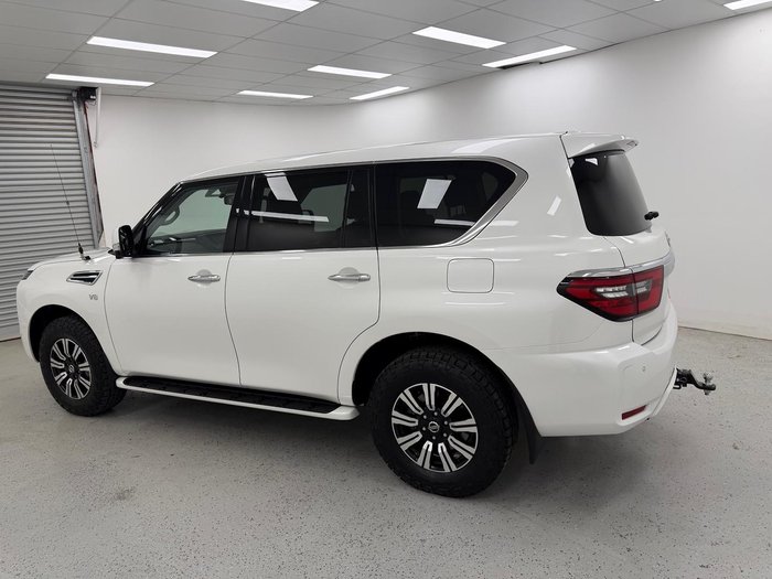 2020 Nissan Patrol Ti Y62 Series 5 MY20 4X4 Dual Range Moonstone White