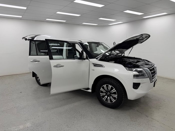 2020 Nissan Patrol Ti Y62 Series 5 MY20 4X4 Dual Range Moonstone White
