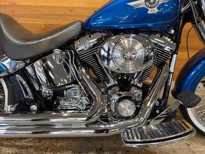 2005 Harley-davidson FLSTFI FAT BOY Blue