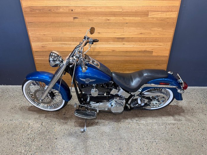 2005 Harley-davidson FLSTFI FAT BOY Blue