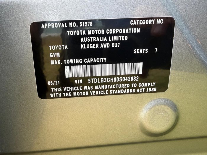 2021 Toyota Kluger GX