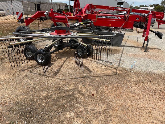 2026 MF 802 8Mtr Two Rotor Centre Swath Hay Rake
