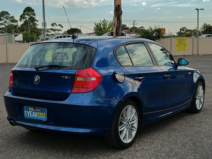 2007 BMW 1 Series 118i E87 Le Mans Blue
