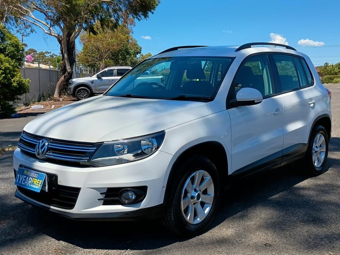 2013 Volkswagen Tiguan 132TSI Pacific 5N MY14 Four Wheel Drive Candy White