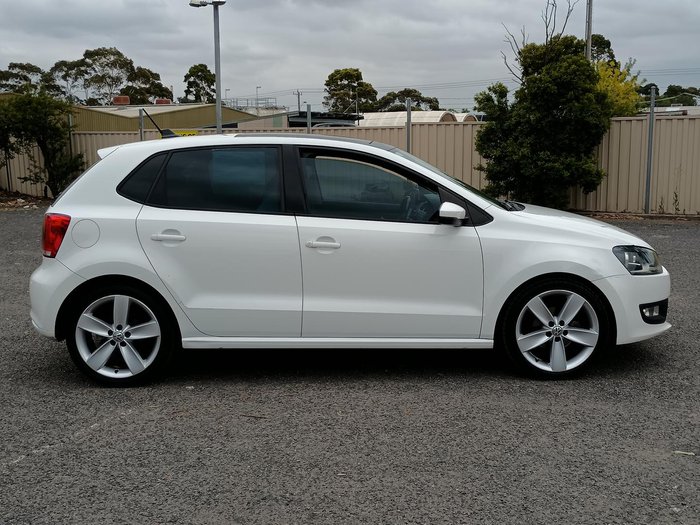 2012 Volkswagen Polo 77TSI Comfortline 6R MY12.5 Candy White