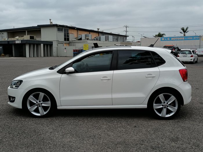 2012 Volkswagen Polo 77TSI Comfortline 6R MY12.5 Candy White