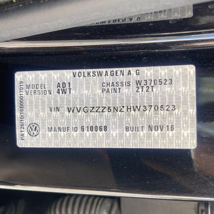 2016 Volkswagen Tiguan 162TSI Highline