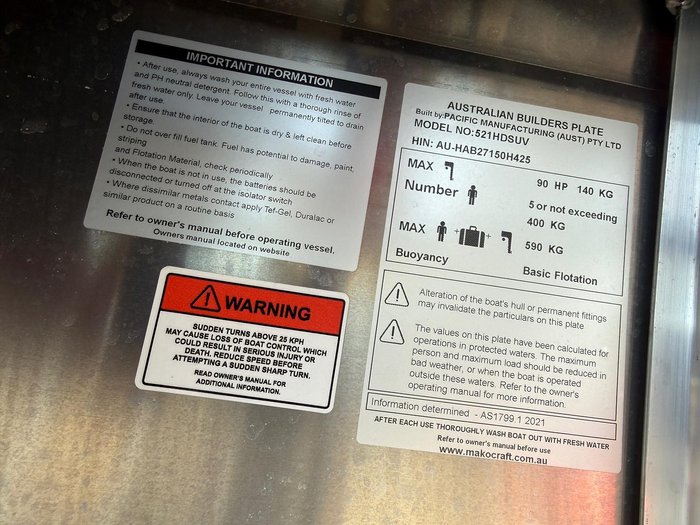 2025 Makocraft 521 HD S.U.V