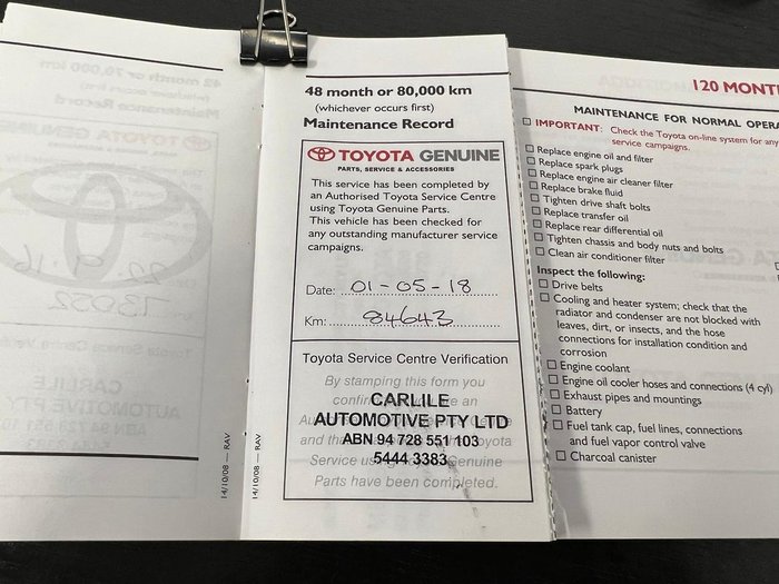 2009 Toyota RAV4 Cruiser L ACA33R MY09 4X4 On Demand Ebony